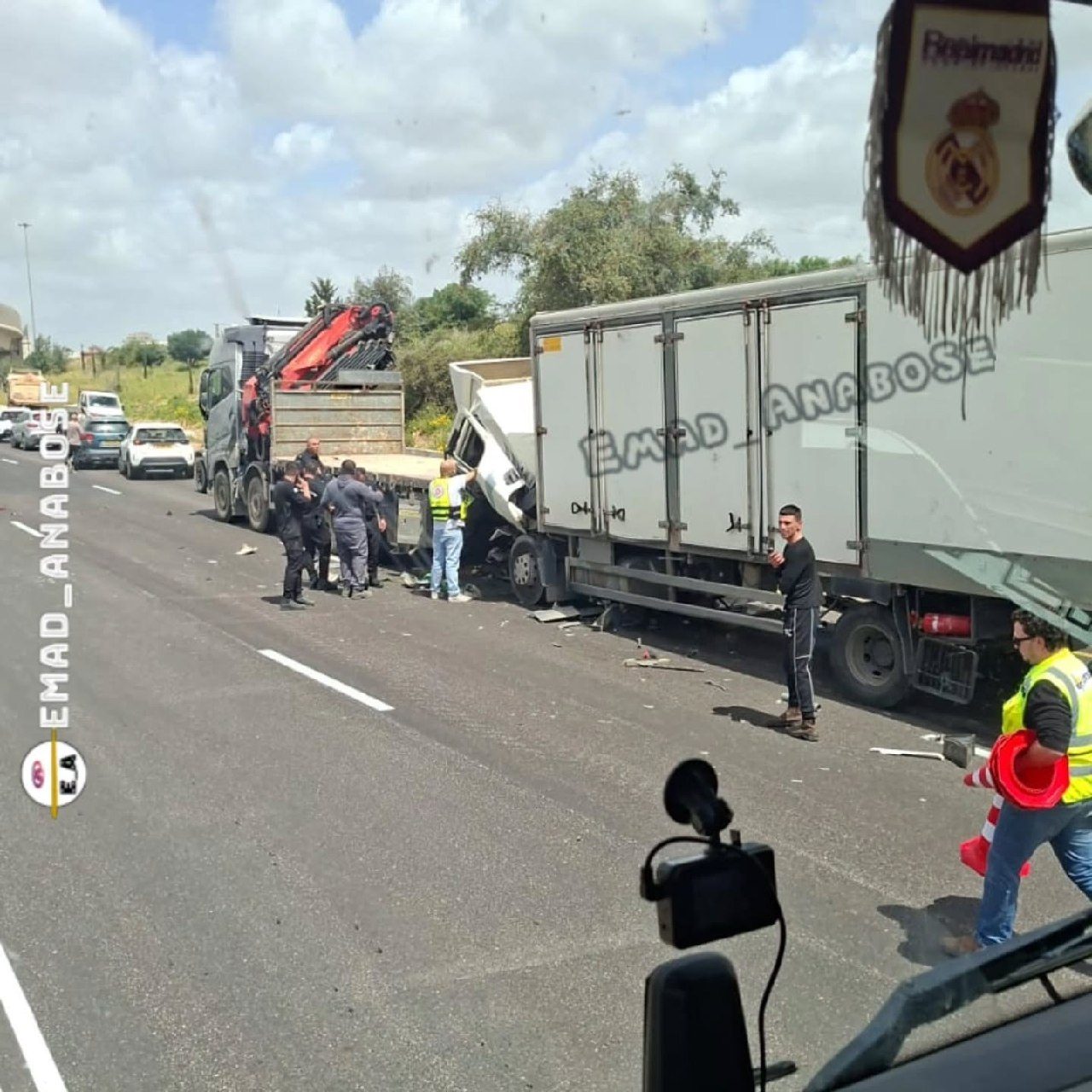 مصرع سائق شاحنة من طمرة في حادث طرق على شارع 6